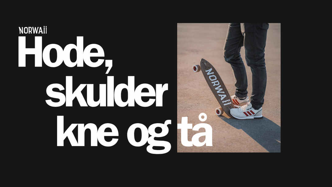 Hode, skulder, kne og tå