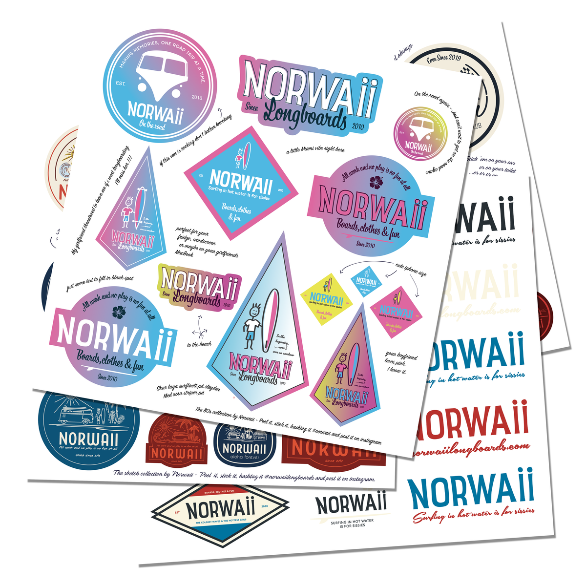 The Whole Collection Sticker Pack – Norwaii AS