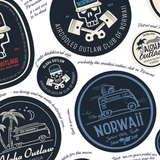 Aloha Outlaw Collection Sticker Pack