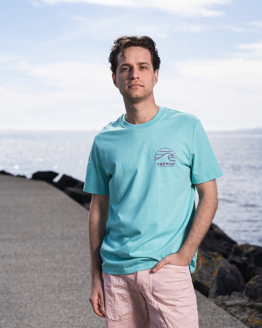 Circular Wave - Sjøgrønn - Tee