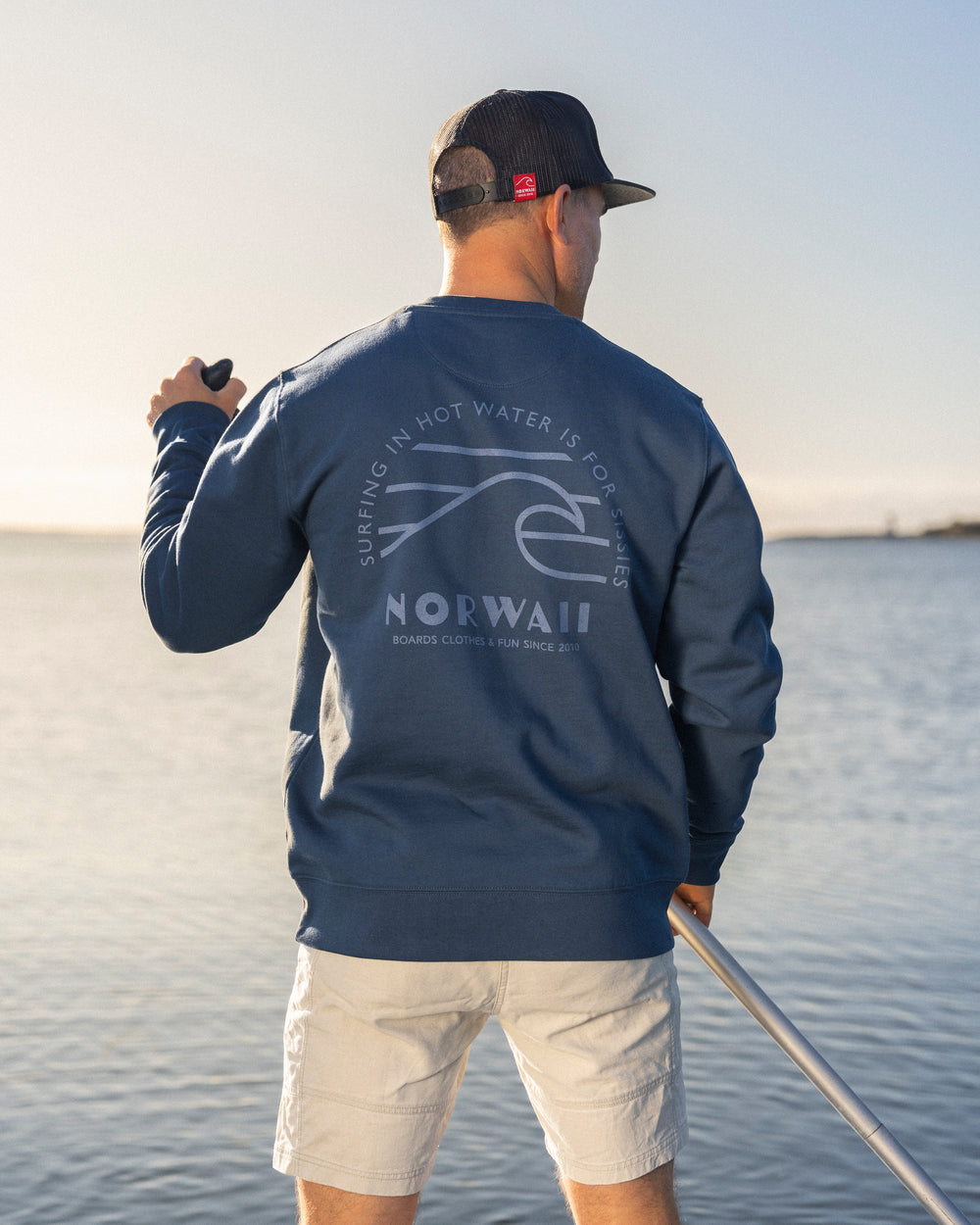 Circular Wave - Pacific Blue - Sweater