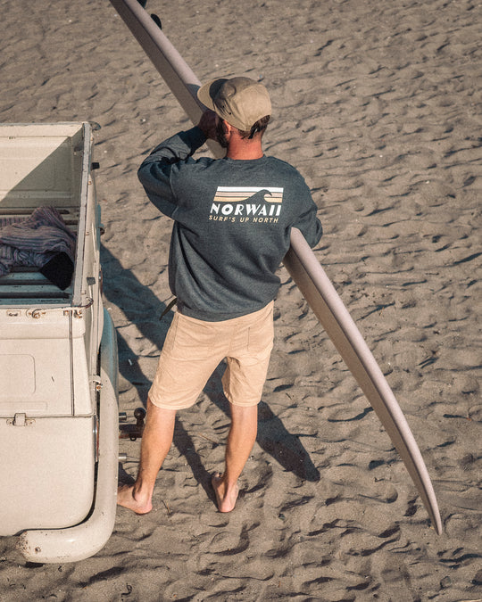 Surf's up north - Dark Heather - Sweater