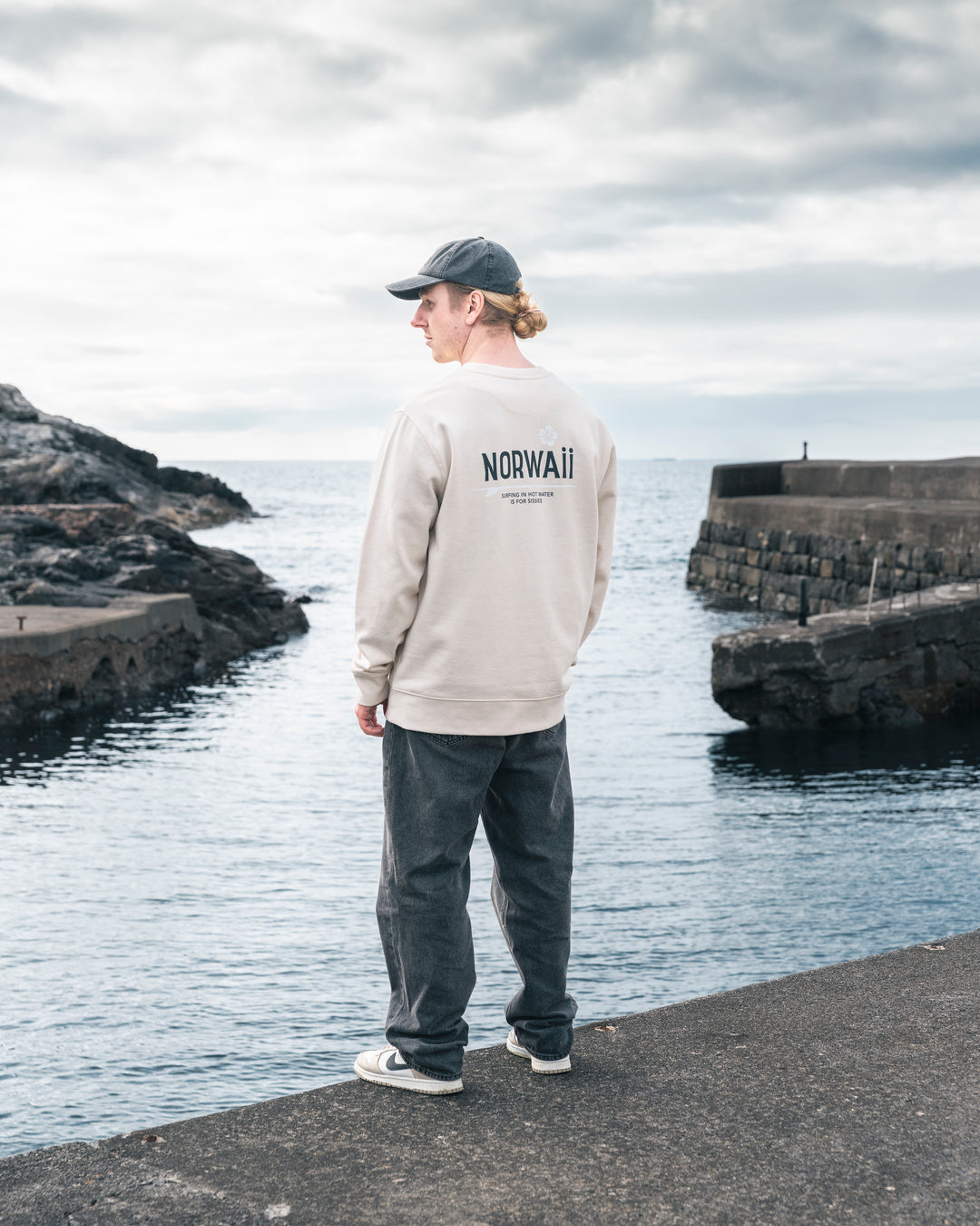 Surf Flower - Naturlig - Sweater