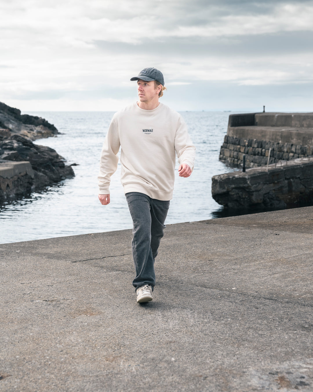 Surf Flower - Naturlig - Sweater