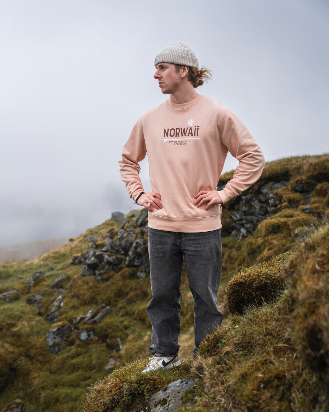 Surf Flower - Frisk fersken - Sweater