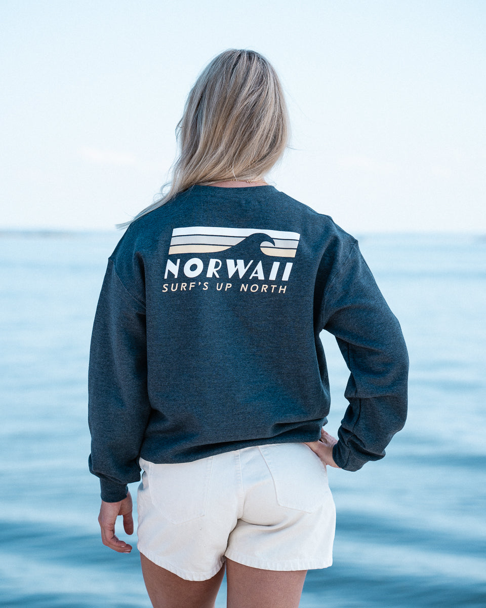 Surf's up north - Dark Heather - Sweater