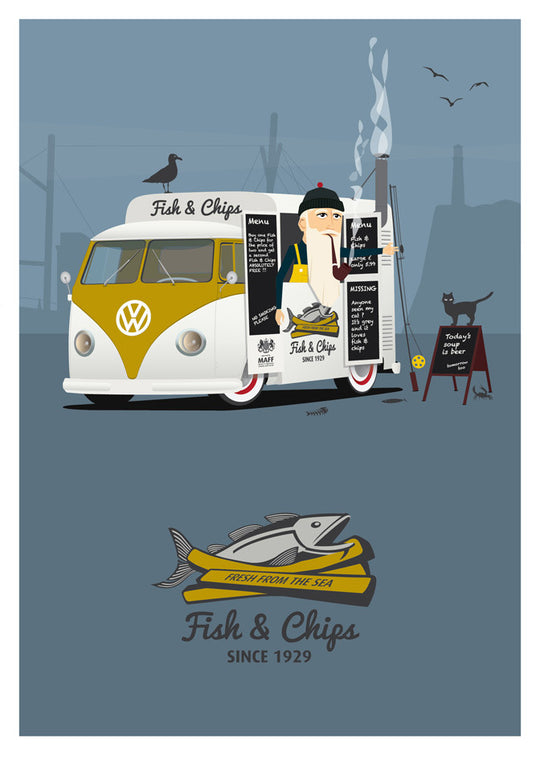 Fish & Chips Print